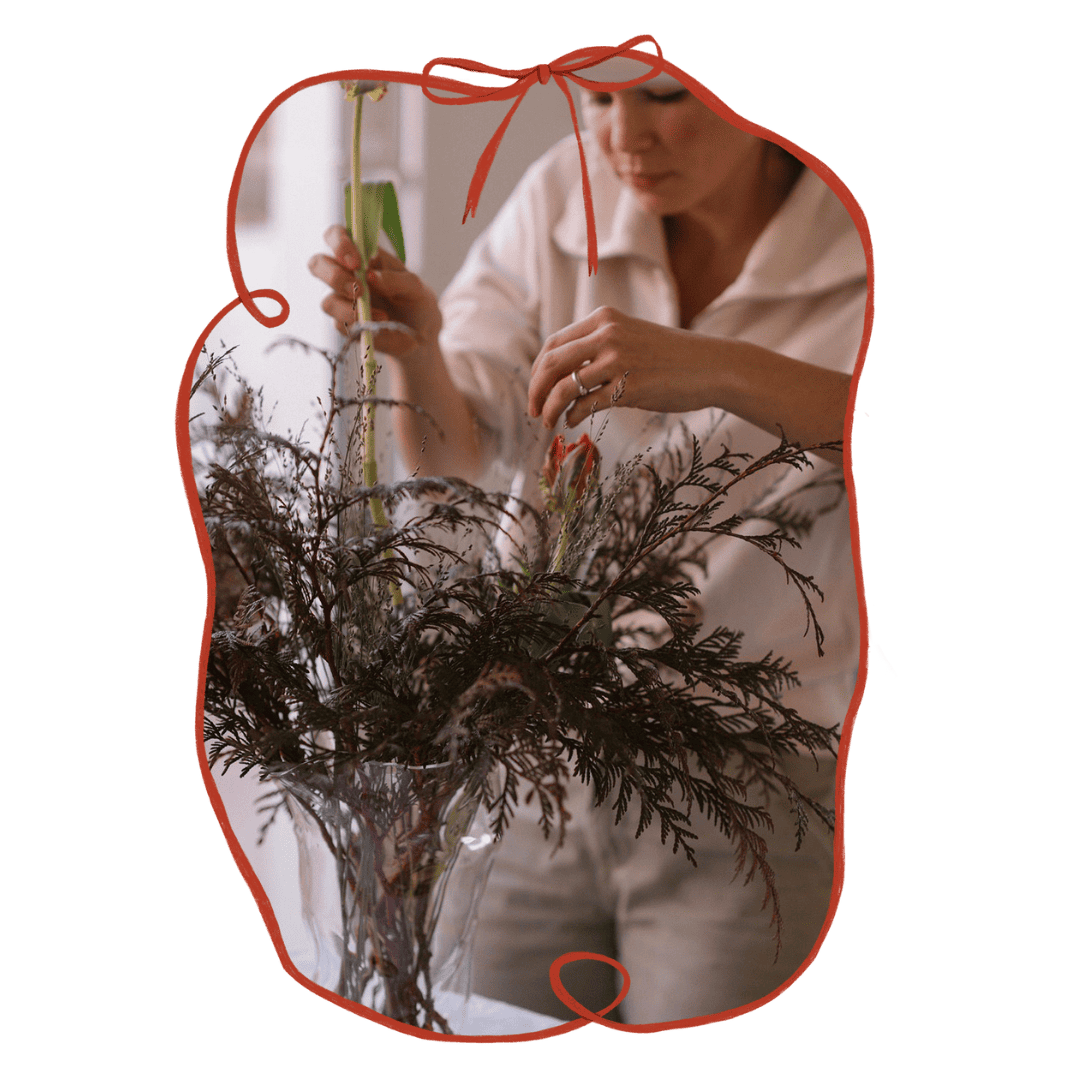 Taller corona de Navidad